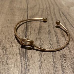 Gold infinity bangle, excellent condition